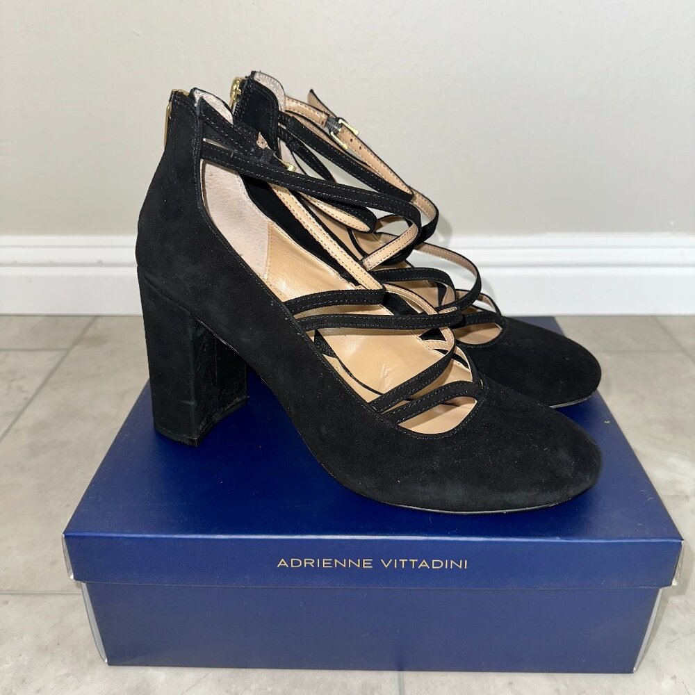 Adrienne Vittadini Black Heels AV-Grazen